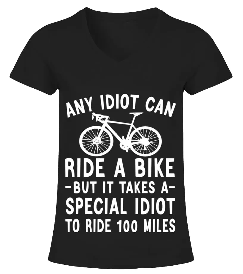 100  MILES IDIOT Camiseta cuello pico Mujer
