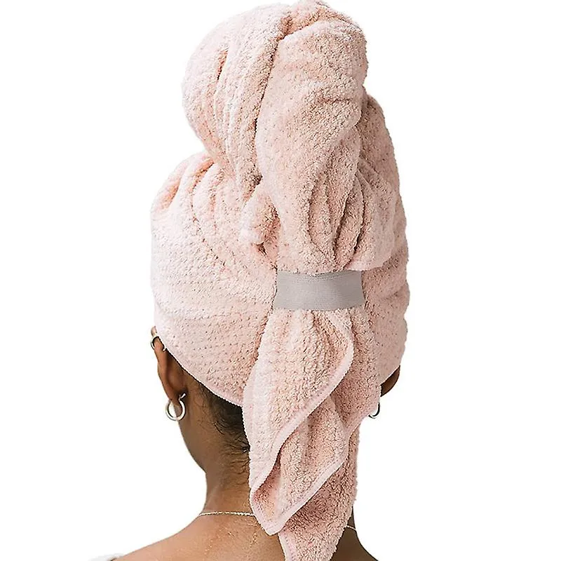 1/2PCS Sombrero de secado de cabello para mujeres de gran tamaño Tapa de toalla para el cabello de secado rápido Tapa de toalla 