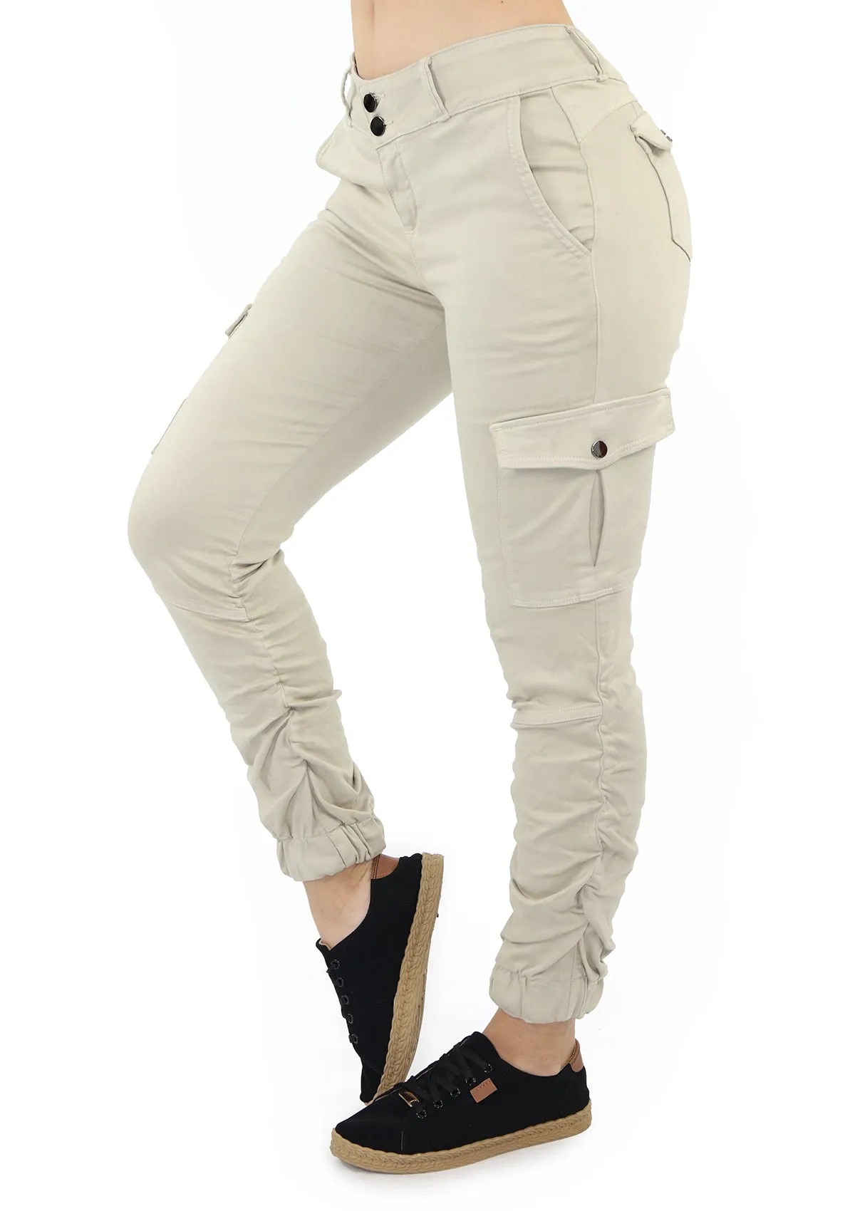 1565 Khaki Scarcha Women Jogger/Cargo