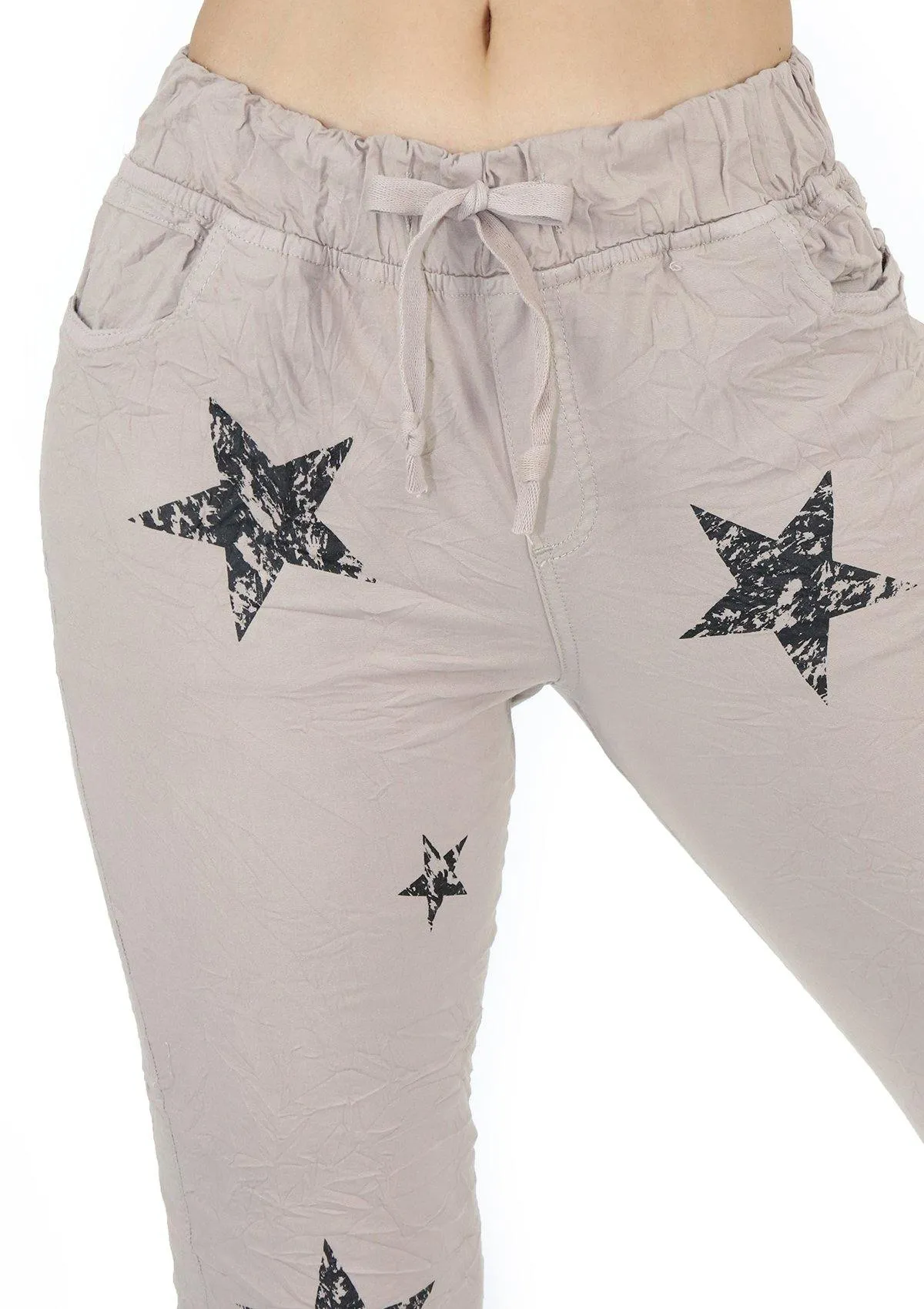1589 Stars Cream Scarcha Women Jogger