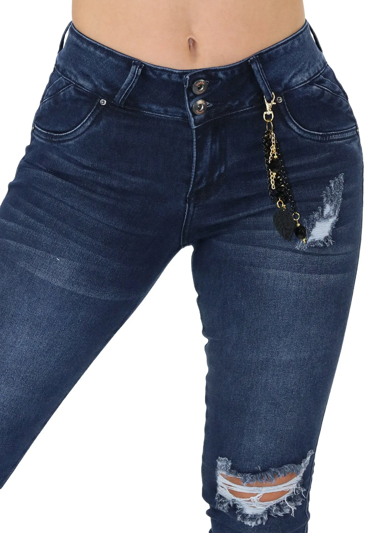 1716L Destroyed Skinny Jean Woman (Long) by Scarcha