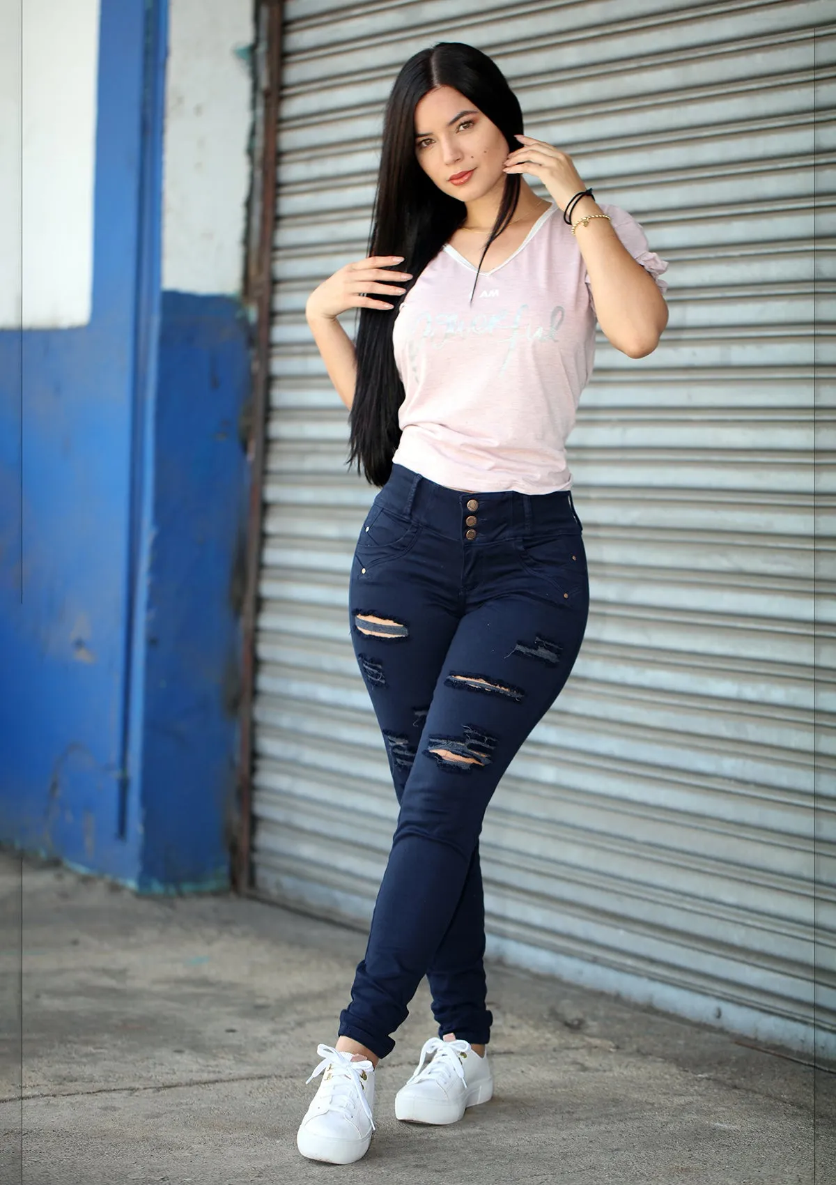 1717 Destroyed Skinny Jean Woman by Scarcha