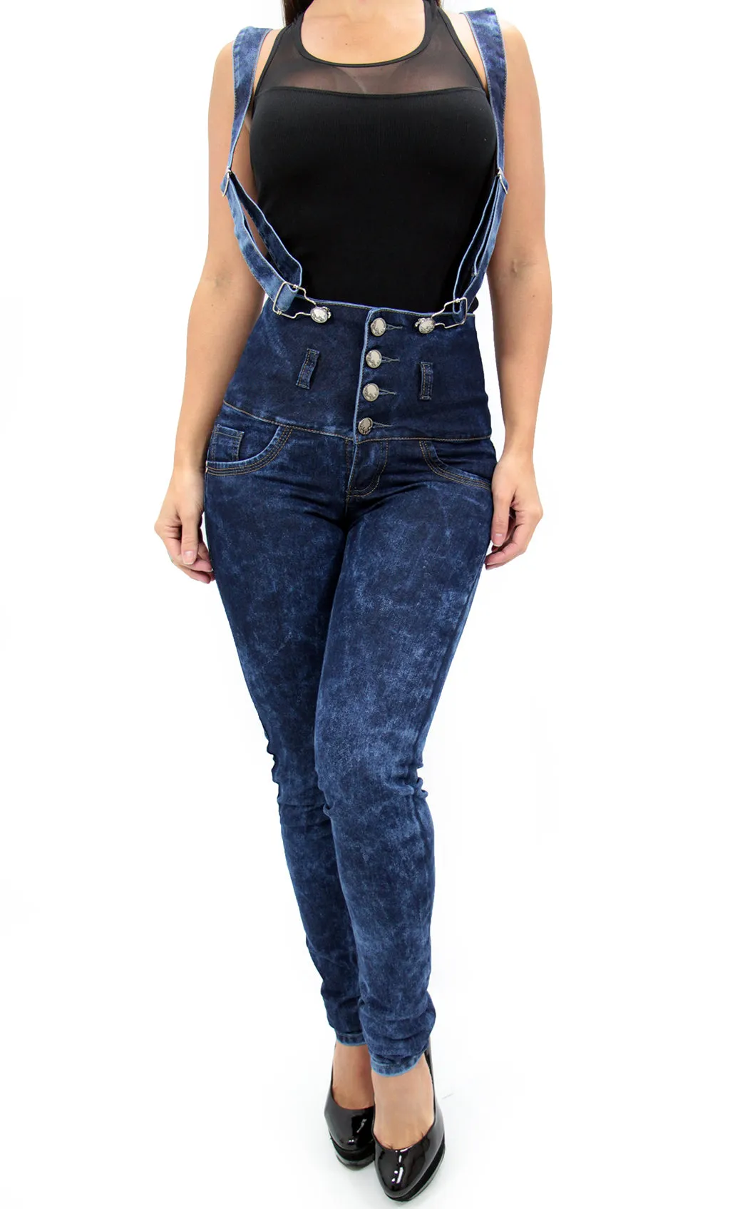 17475 Strap High Waisted Maripily Skinny Jean