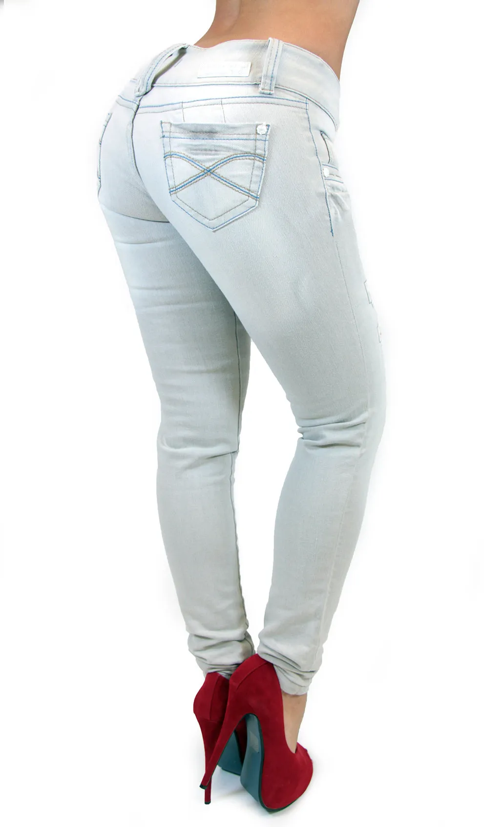17490 Distressed Maripily Skinny Jean