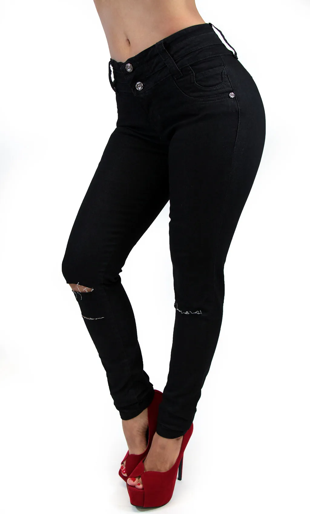 17518 Distressed Maripily Skinny Jean