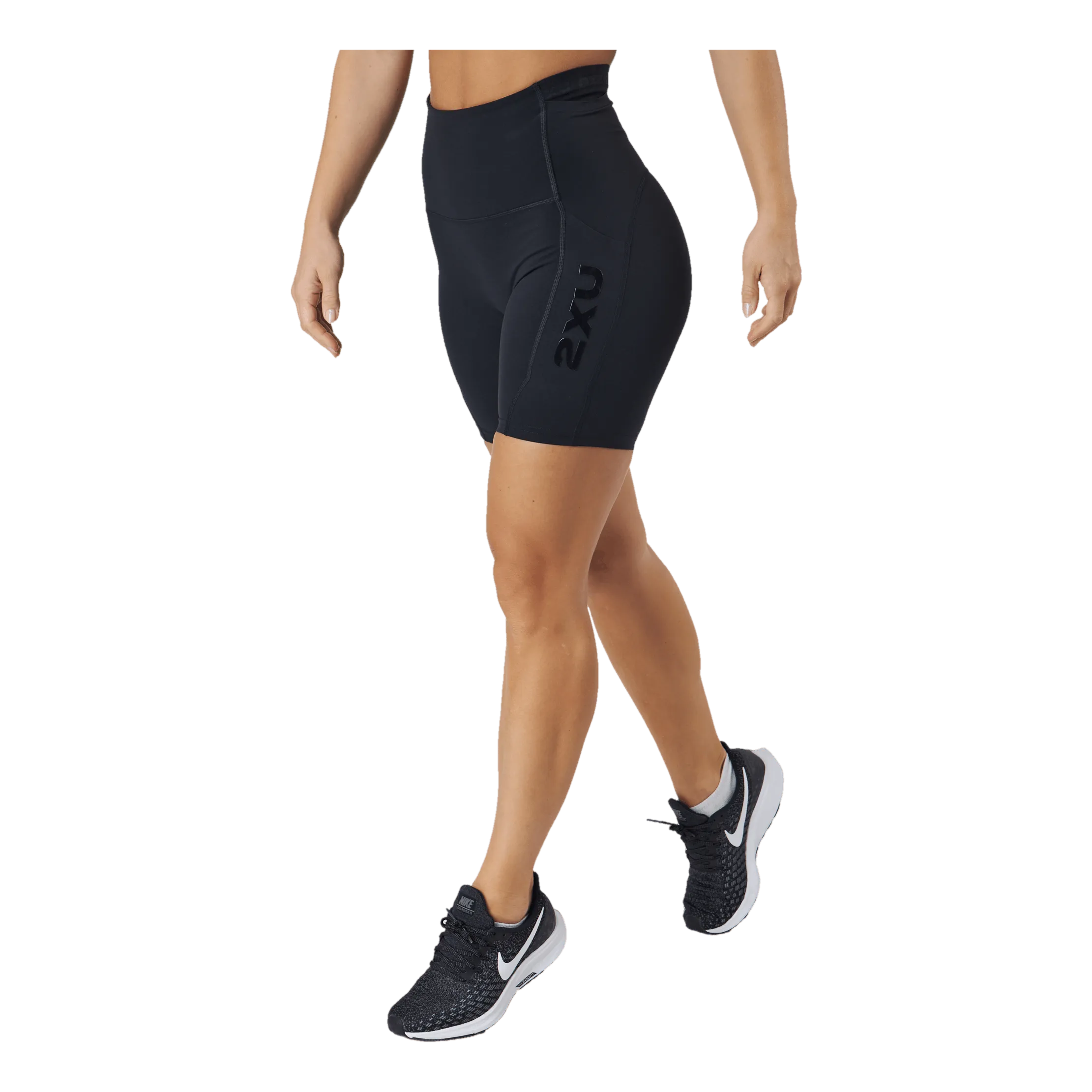 2XU FORM STASH HIRISE BIKE SHORT BLACK/BLACK