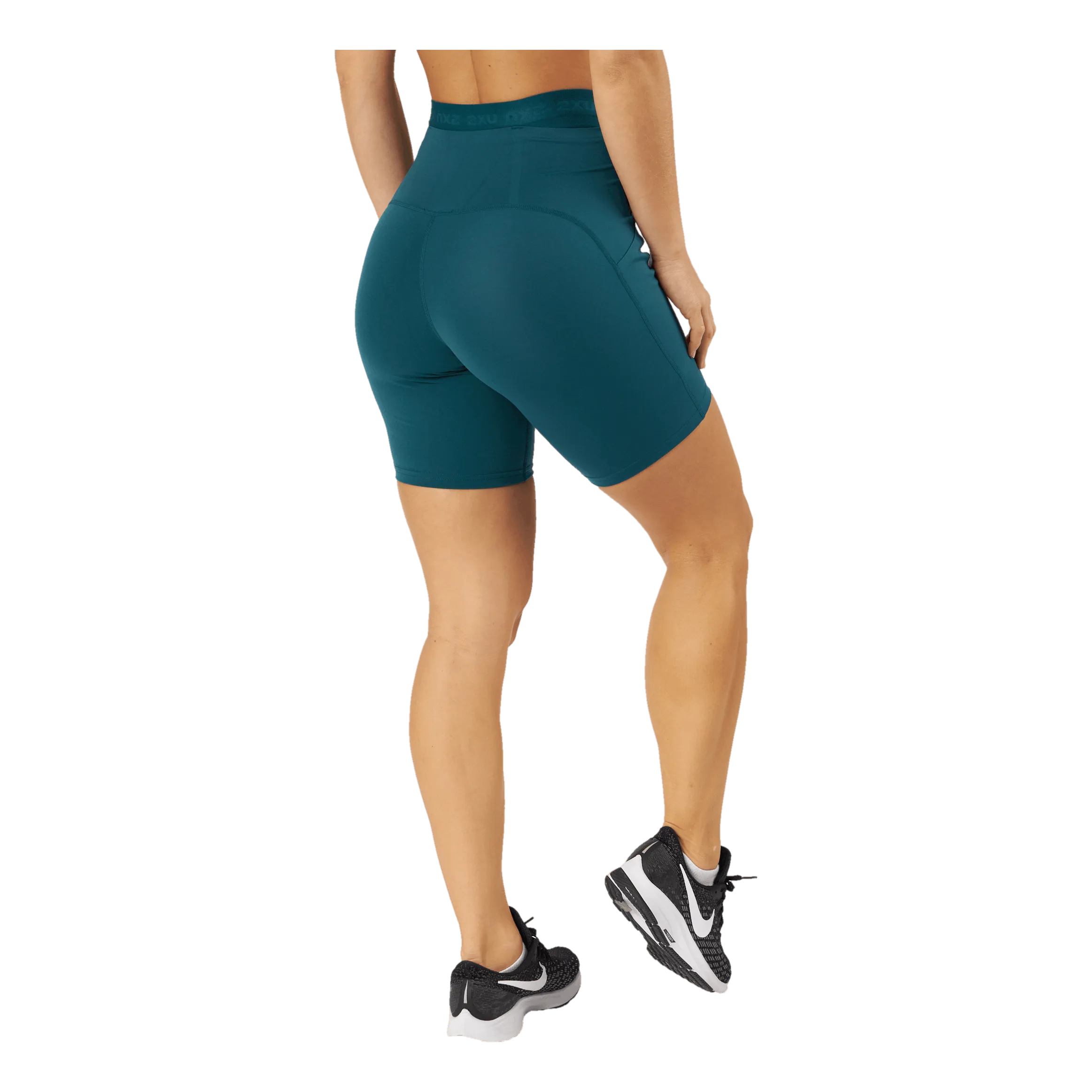 2XU FORM STASH HIRISE BIKE SHORT DEEP JADE/DEEP JADE