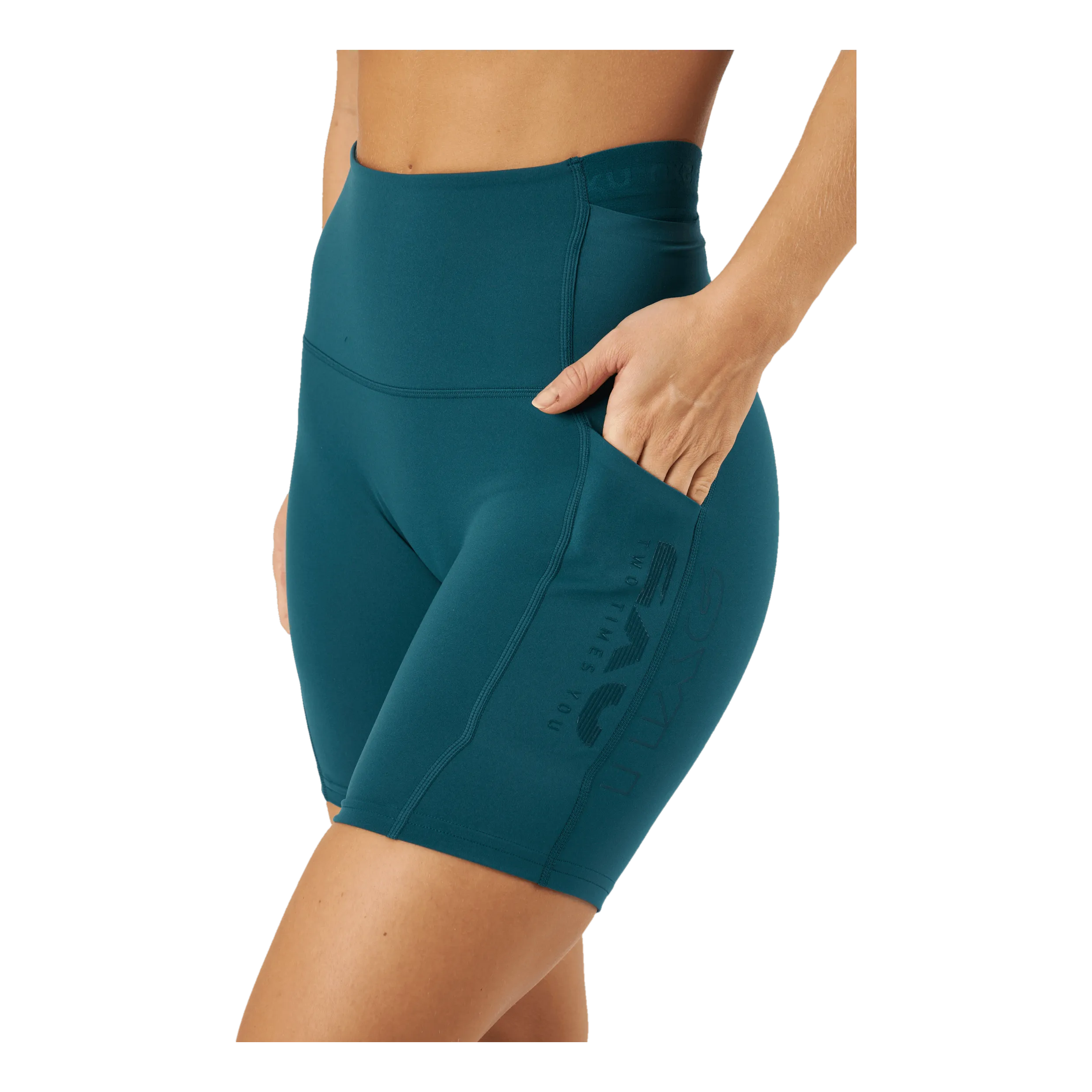 2XU FORM STASH HIRISE BIKE SHORT DEEP JADE/DEEP JADE