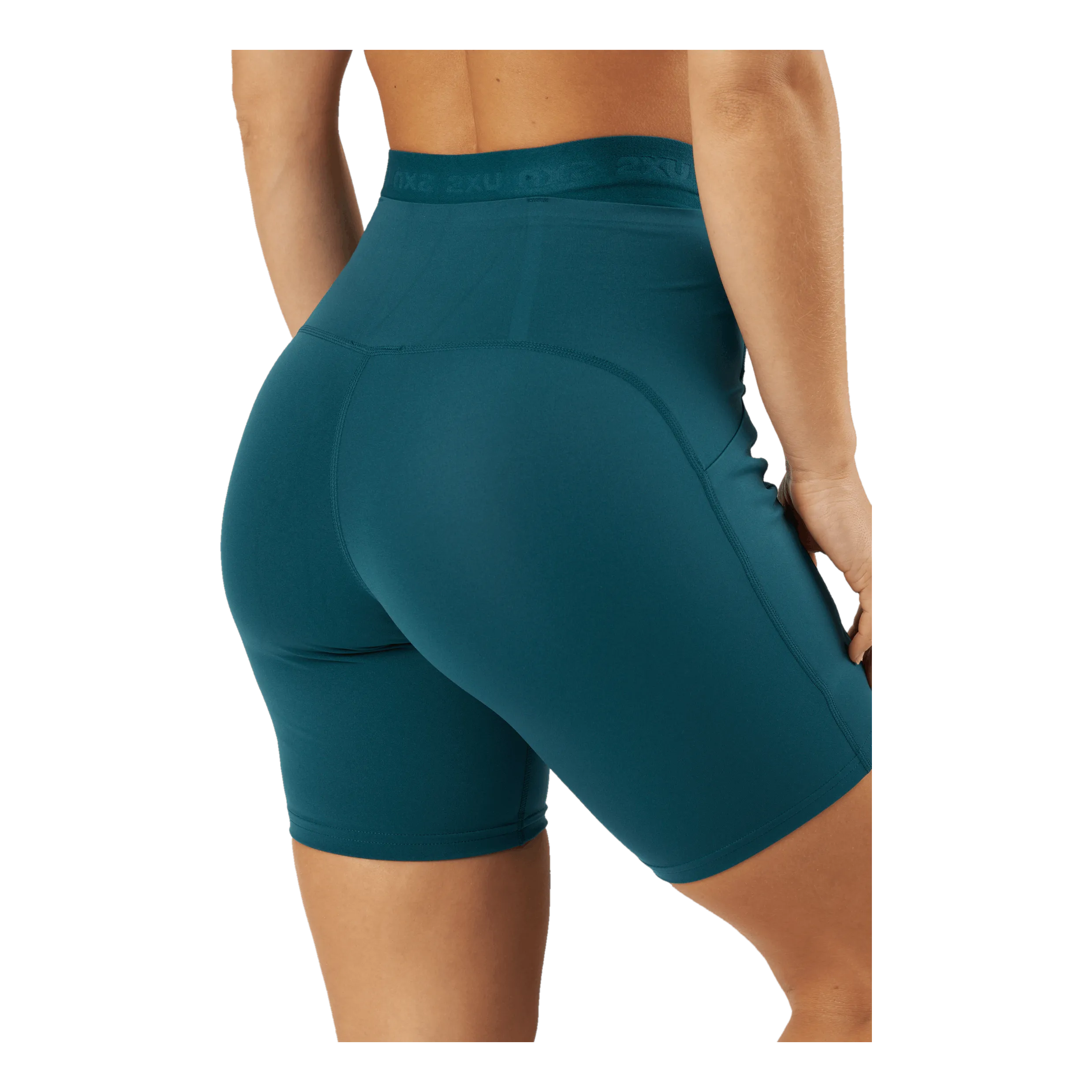 2XU FORM STASH HIRISE BIKE SHORT DEEP JADE/DEEP JADE