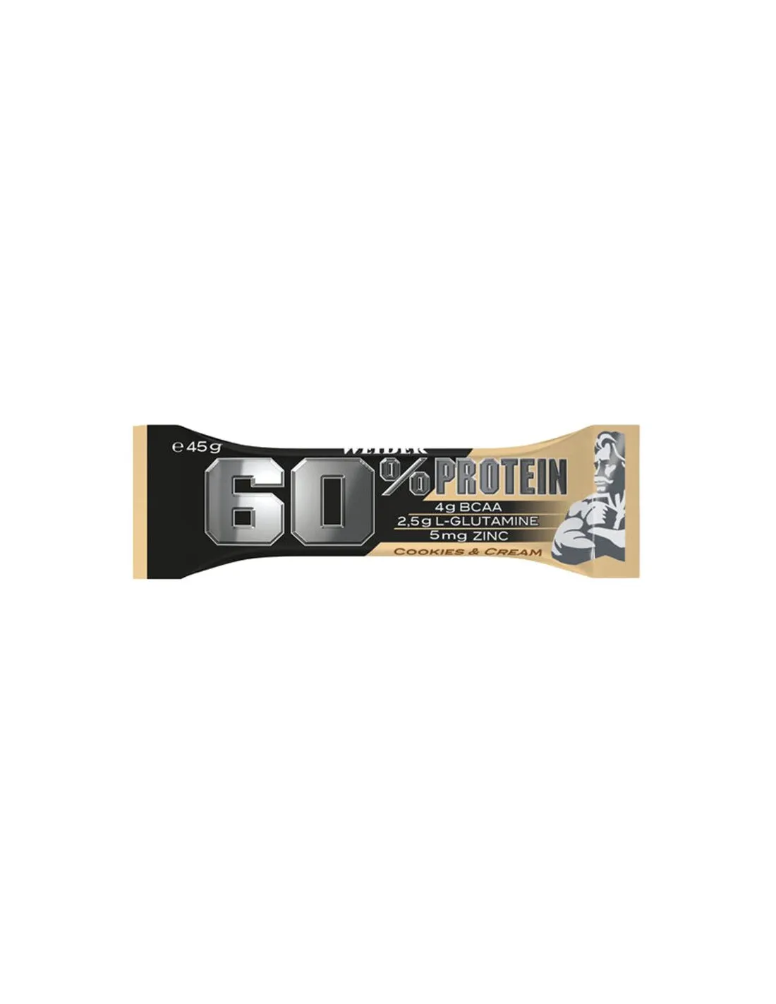 60% Protein Bar Weider Cookies & Cream 45g
