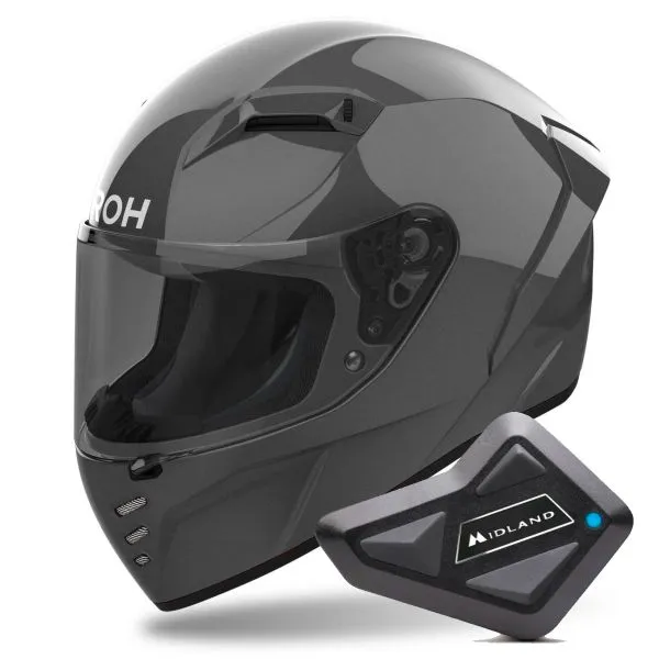 Airoh Connor Color Anthracite + Kit Bluetooth BT Mini 