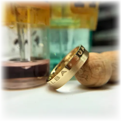 Alianza en Oro Amarillo Personalizada