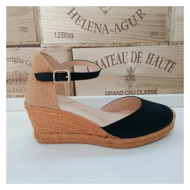 Alpargata  Cuña Suede Marino CABRERA 7805