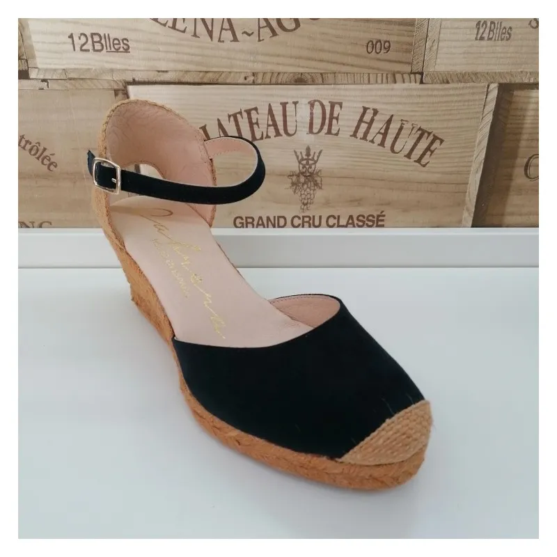 Alpargata  Cuña Suede Marino CABRERA 7805
