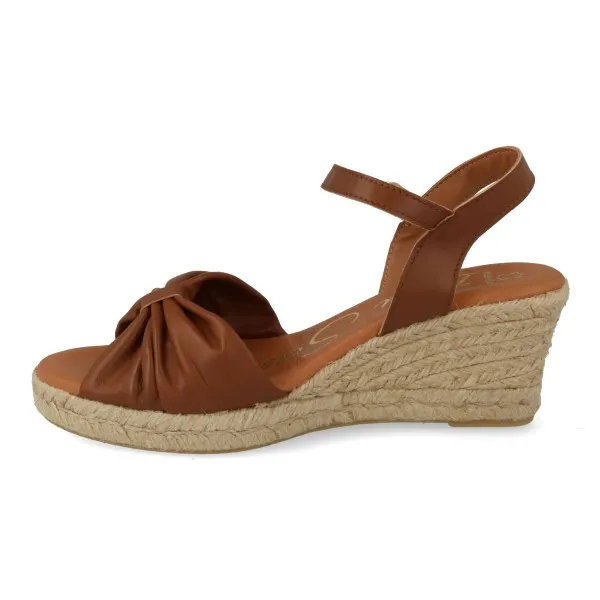 ALPARGATAS CUÑA ORIGINALES MUJER MOD. MASAKO CUERO