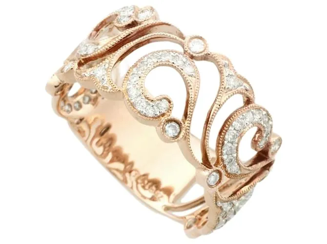 & Other Stories 18Anillo de diamantes de oro k en excelentes condiciones Dorado 