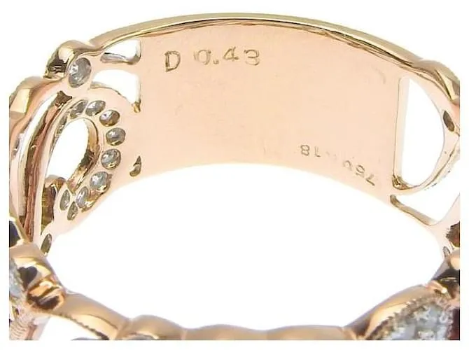& Other Stories 18Anillo de diamantes de oro k en excelentes condiciones Dorado 