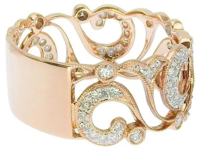 & Other Stories 18Anillo de diamantes de oro k en excelentes condiciones Dorado 