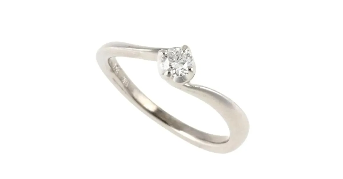 & Other Stories 18Anillo de diamantes de oro k en excelentes condiciones Plata 