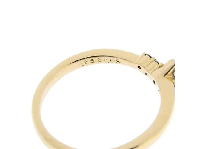& Other Stories 18Anillo de diamantes K en excelentes condiciones Dorado 