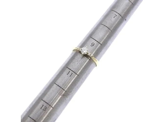 & Other Stories 18Anillo de diamantes K en excelentes condiciones Dorado 