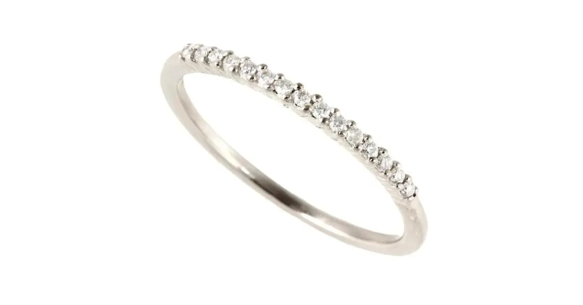 & Other Stories 18Anillo de eternidad de oro k y diamantes en excelentes condiciones Plata 