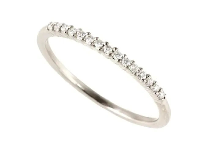 & Other Stories 18Anillo de eternidad de oro k y diamantes en excelentes condiciones Plata 