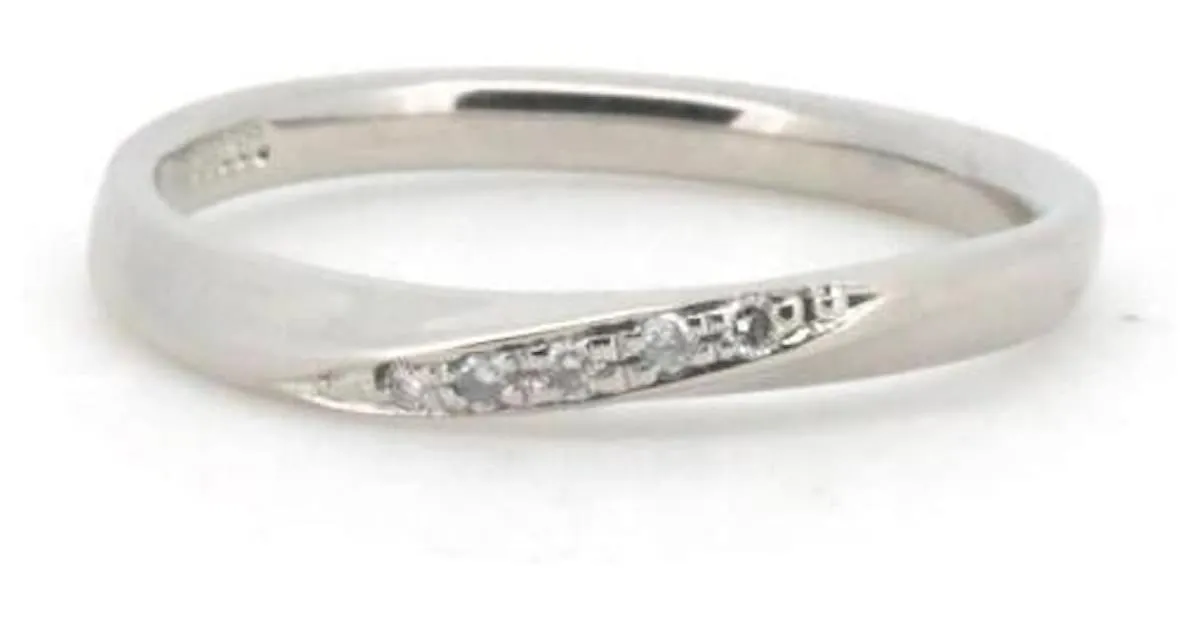 & Other Stories PT950 Tamaño del anillo de diamantes 8 En GRAN estado 