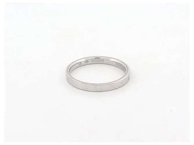 ANILLO ALIANZA MAUBOUSSIN PORQUE TE ADORO 54 de oro 18k diamantes 0.2ct Plata 