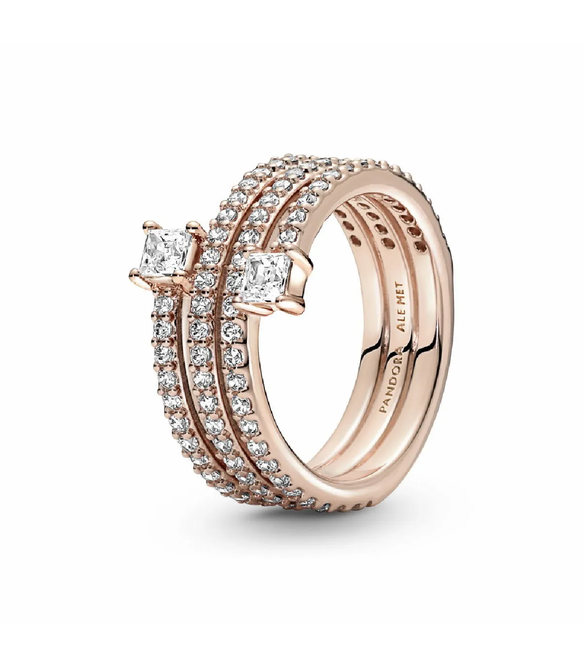 ANILLO PANDORA ROSE TRIPLE ESPIRAL  180051C01