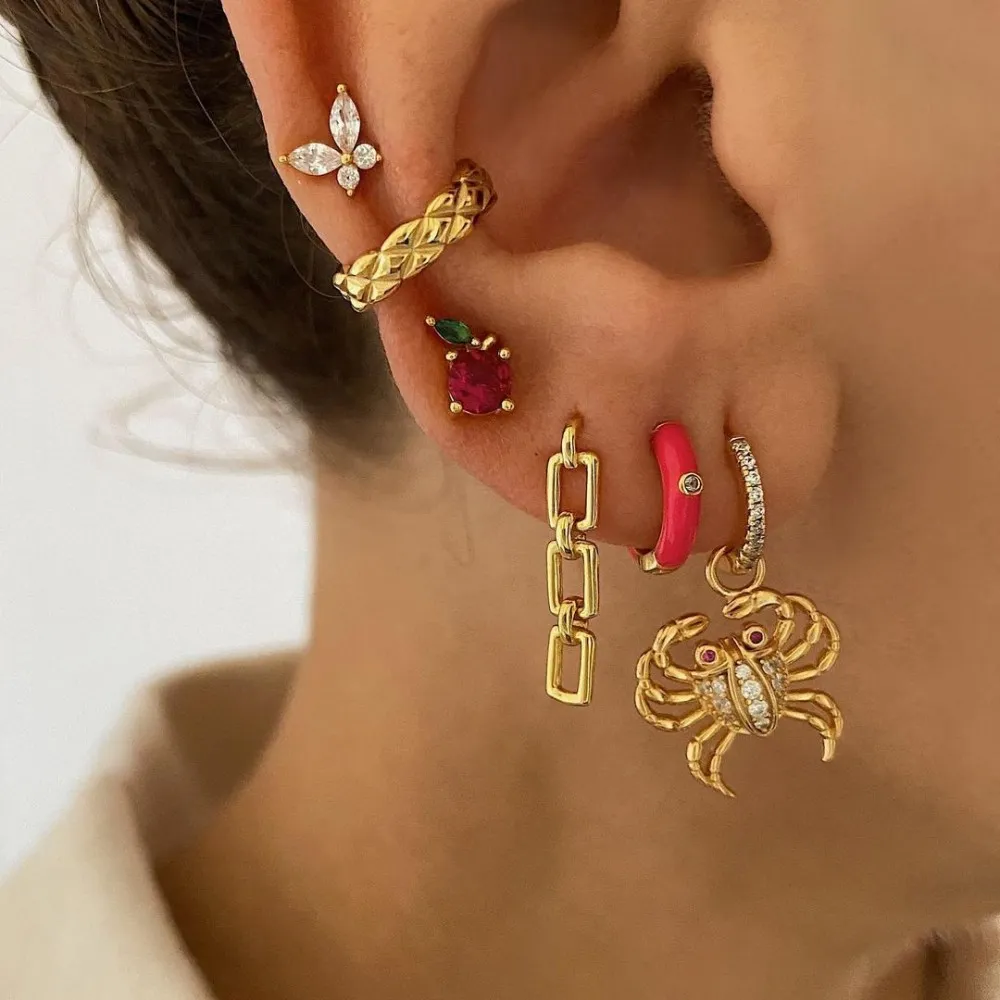 Aro Marsella Fucsia Oro