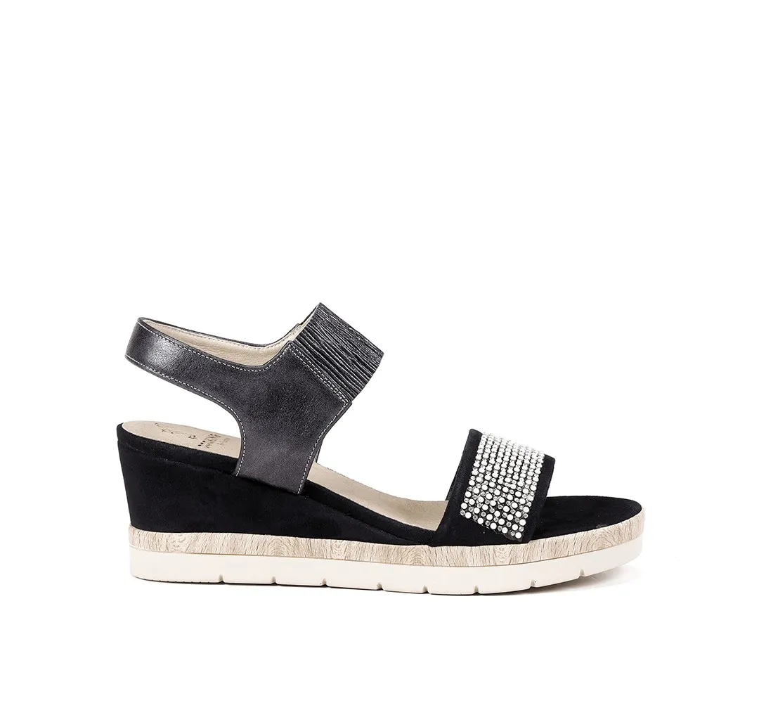 ASOLA D7481 Sandalia Negra