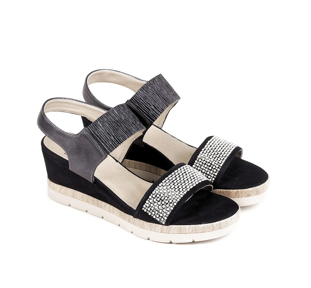 ASOLA D7481 Sandalia Negra