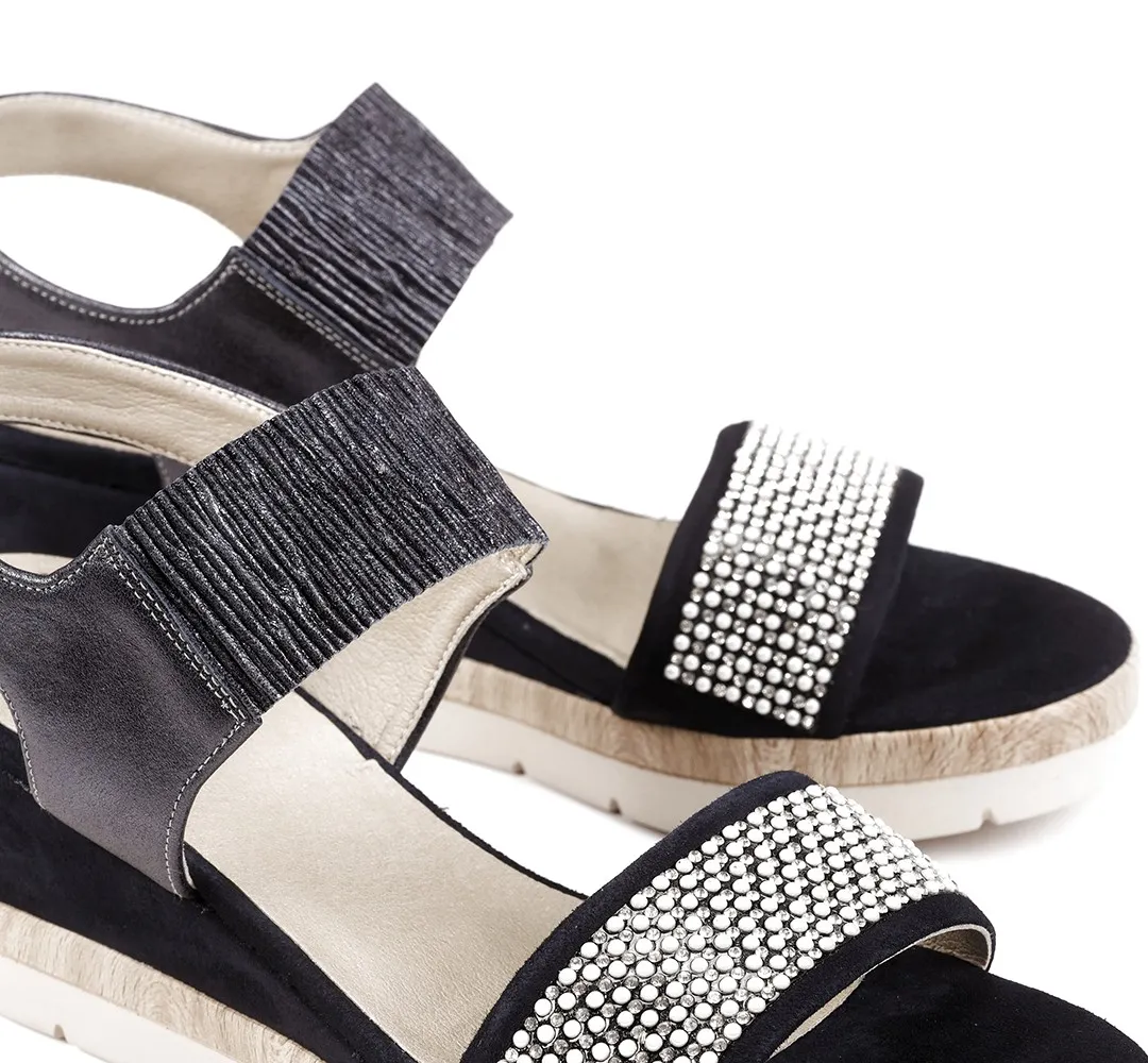 ASOLA D7481 Sandalia Negra