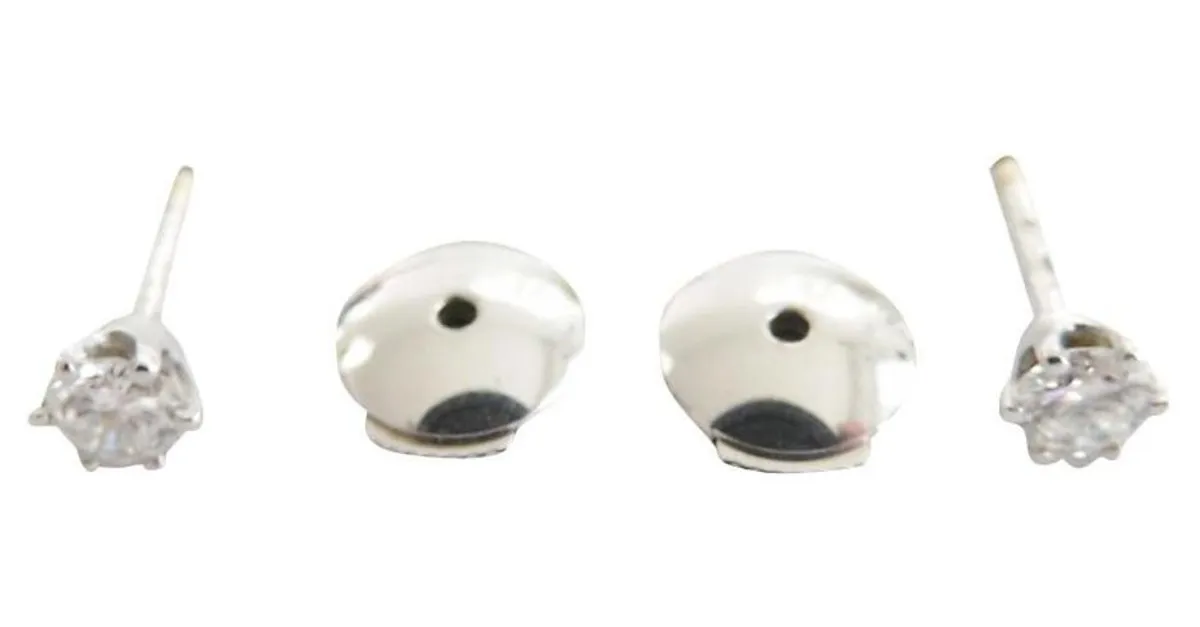 Autre Marque uñas de oro 18k diamantes 0,30 cts totales aprox. Blanco 