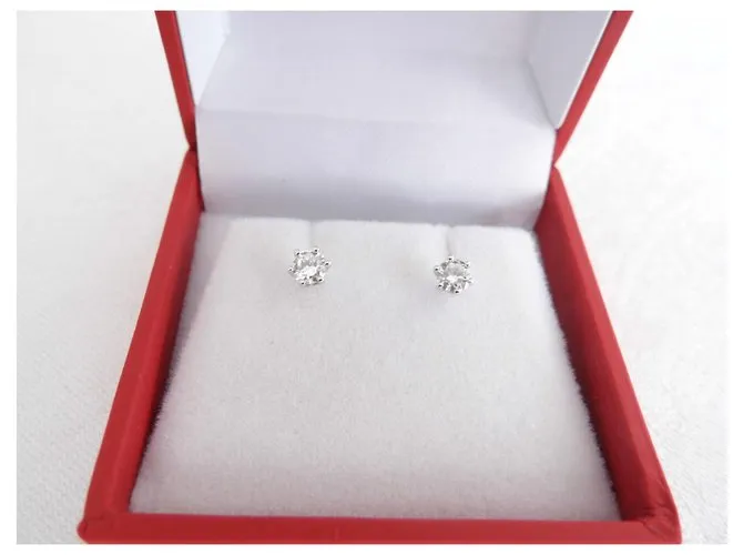 Autre Marque uñas de oro 18k diamantes 0,30 cts totales aprox. Blanco 