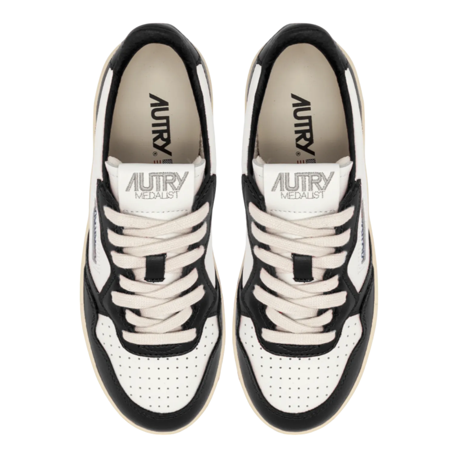 AUTRY PLATFORM LOW WHITE/BLACK FOR WOMEN PTLWWB01