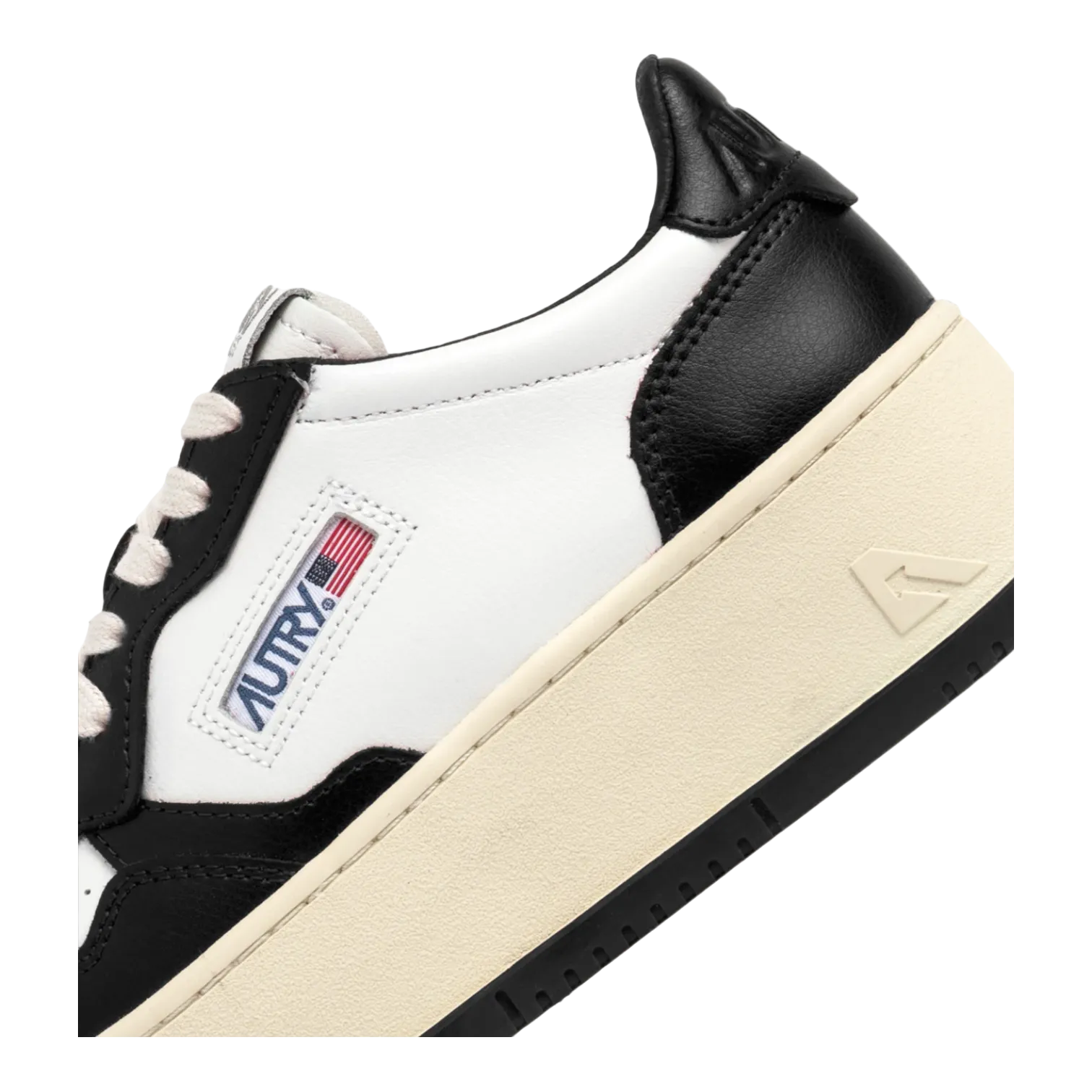 AUTRY PLATFORM LOW WHITE/BLACK FOR WOMEN PTLWWB01