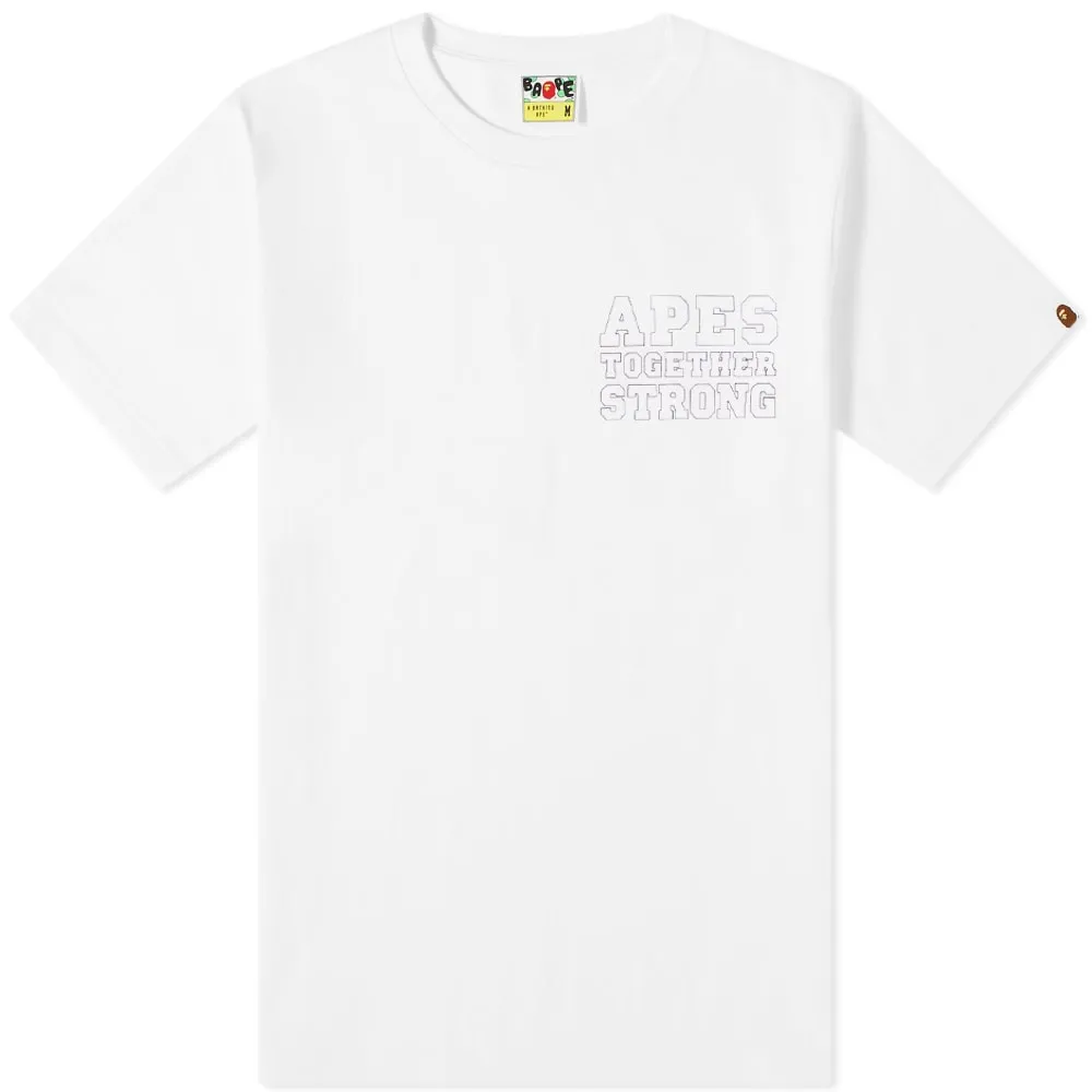 BAPE A Bathing Ape Color Camo Crazy College ATS Tee