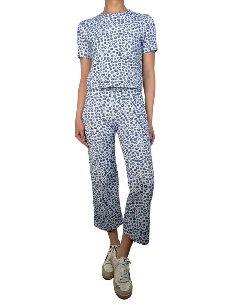 BIMBA Y LOLA Set Polera Y Pantalón Floreado Elasticado
