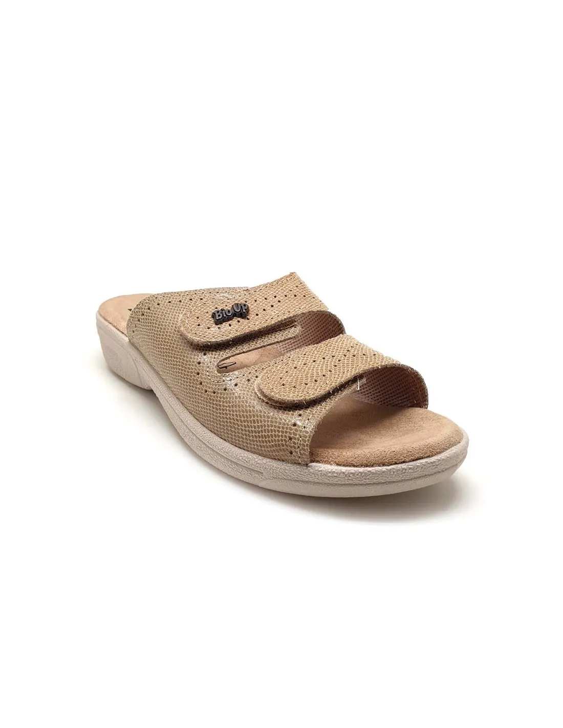 BIO UP SANDALIA VELCROS BEIGE CÓMODA Y FRESQUITA 475