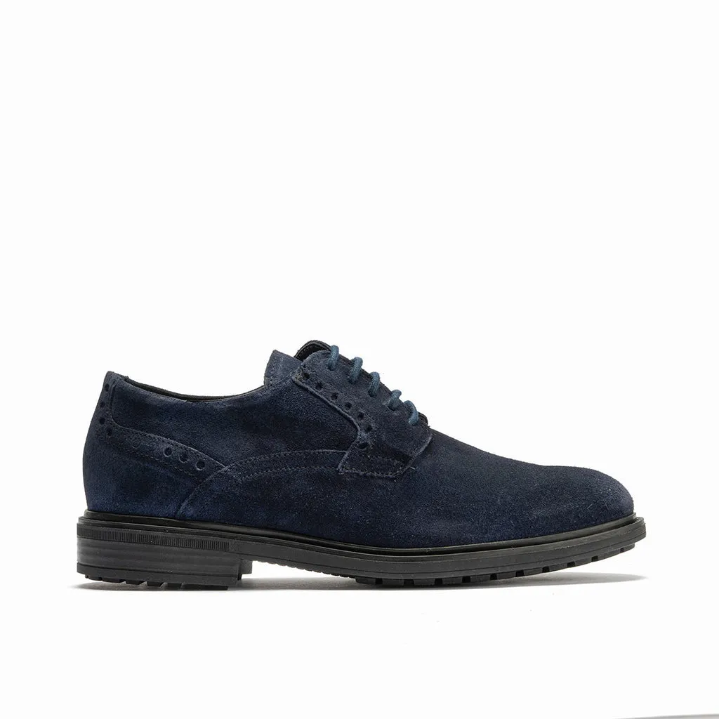 Blucher en Serraje para hombre color marino