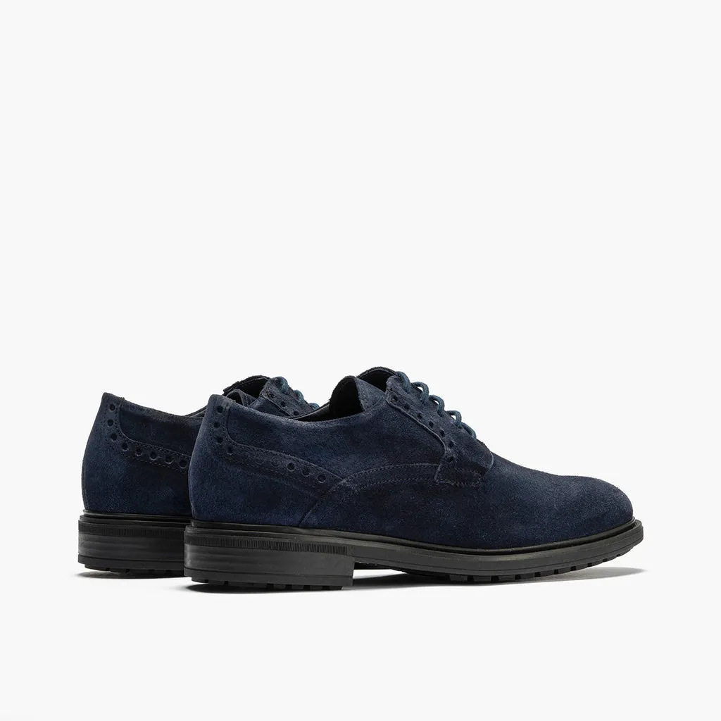 Blucher en Serraje para hombre color marino
