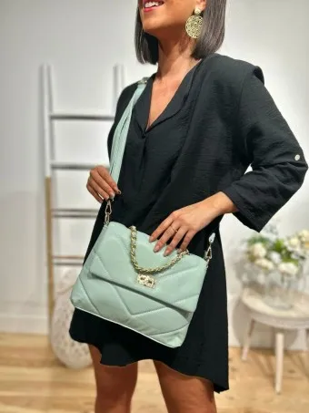 Bolso Acolchado TOUCHE Verde Menta