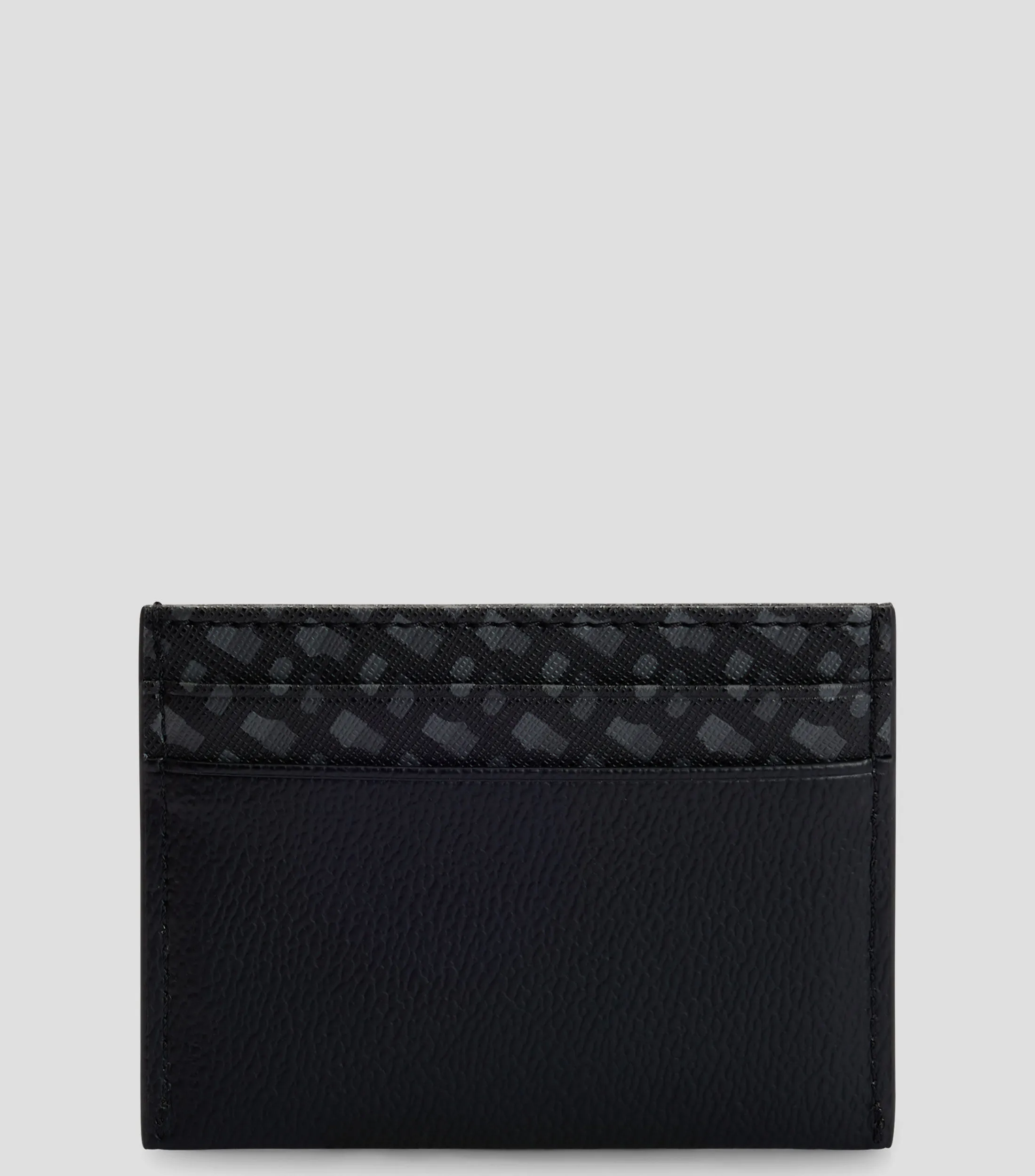 Boss Tarjetero con panel de monogramas y logo plateado Hombre