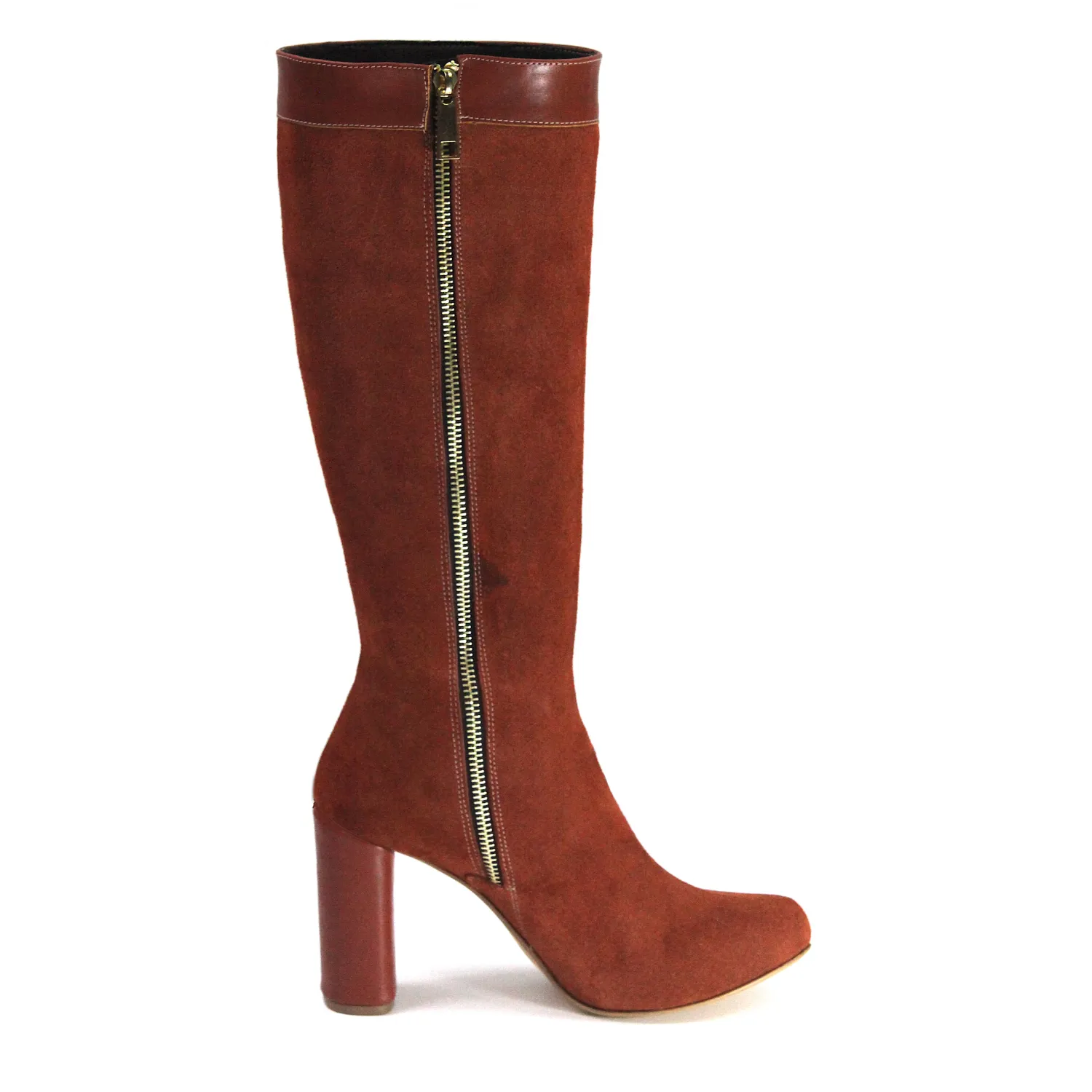 Botas altas camel mujer medida