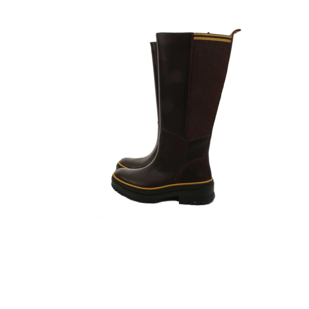 Botas Altas Impermeables Marrones para Mujere