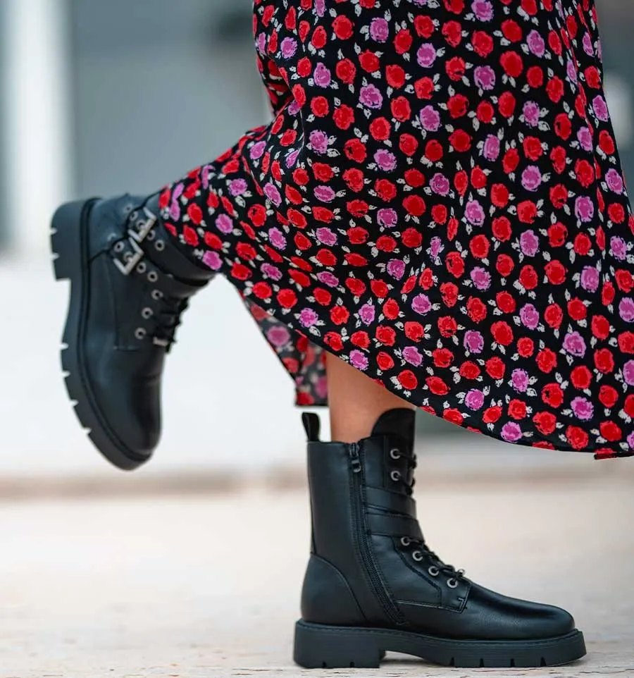 Botas biker negras Ron