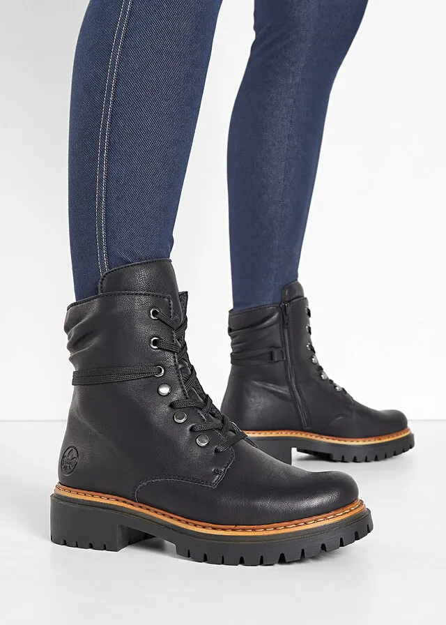 Botas con cordones de Rieker Negro