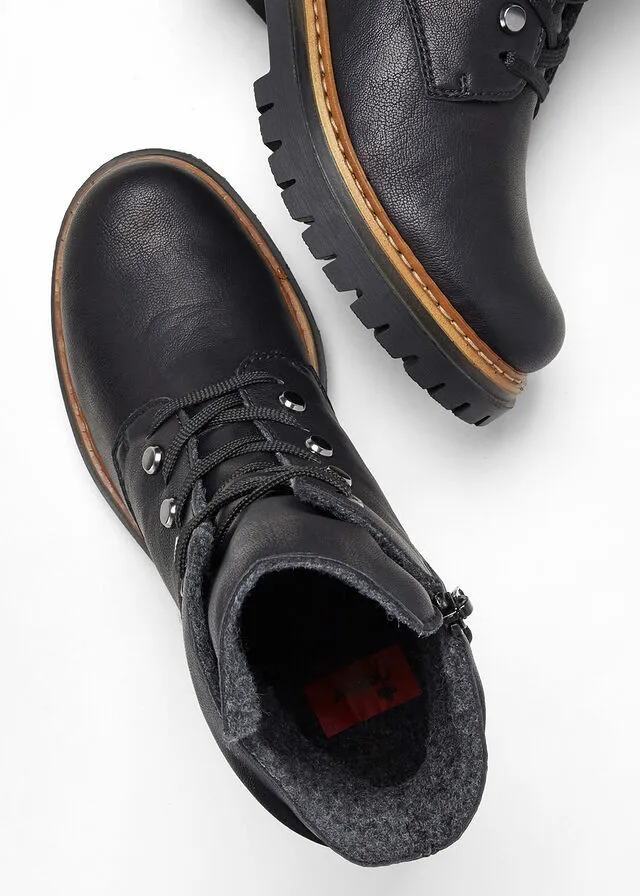 Botas con cordones de Rieker Negro